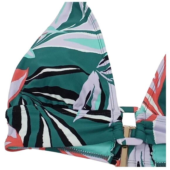 Anne Cole Women's Tropical Ring Halter Swim Bikini Top Women's Medium NWT - Picture 5 of 5